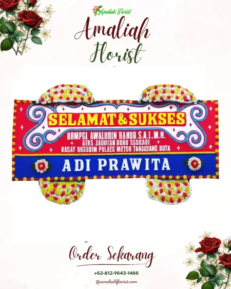 Papan Bunga Ucapan Selamat Ridomanah